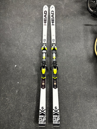 Head World Cup Rebels I.SG RD Race Skis, 200cm, Older Head 16 RD Bindings