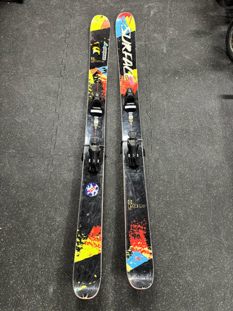 Surface Live Life 191cm Powder Skis, Older Rossignol Bindings