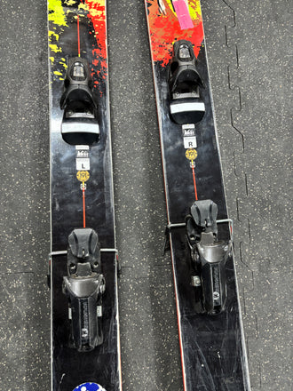 Surface Live Life 191cm Powder Skis, Older Rossignol Bindings