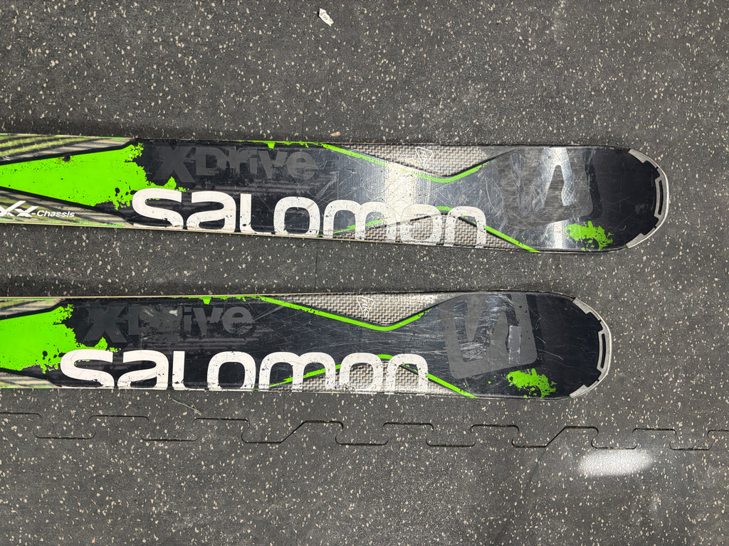 Salomon X Drive 8.0 Ti All Mountain Skis, 175cm, Older Salomon Z12 Bin – The Extra Mile Outdoor Gear & Bike Salomon X Drive 8.0 Ti All Mountain Skis, 175cm, Older Salomon Z12 Bin – The Extra Mile Outdoor Gear & Bike