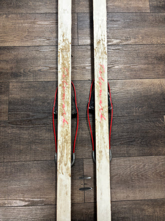 Vintage Chouinard/TUA Expresso Telemark Skis, 204 cm, Black Diamond Bindings