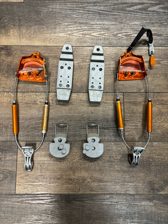 Voile Hardwire telemark ski bindings w/ risers/heel plates