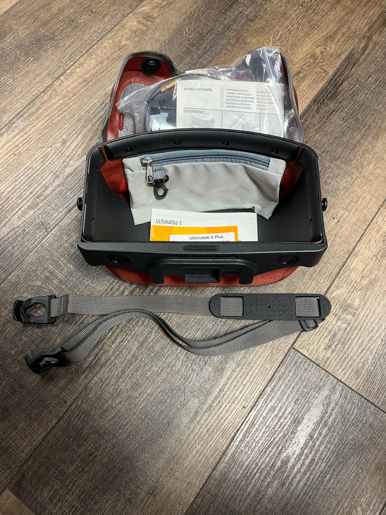 Ortlieb Ultimate6 S plus  Waterproof Handlebar Bag, Red 5L