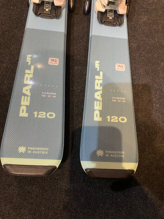 Blizzard Pearl Jr Youth Skis, 120cm, Marker Gripwalk Bindings