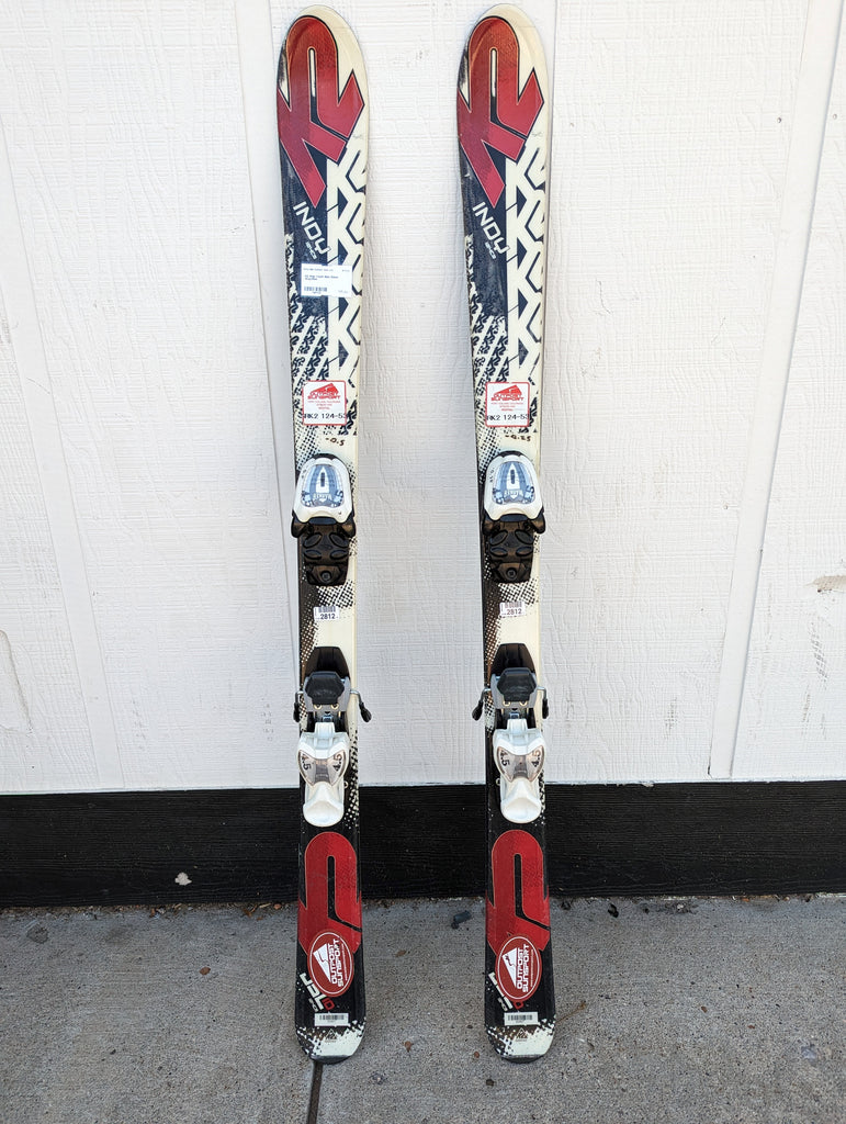 K2 Amp Youth Skis, 124cm, Marker Bindings