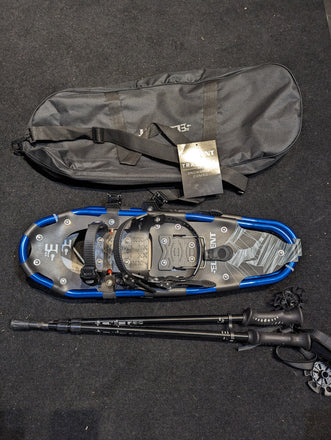 5th Element Traverse snowshoes w/ poles and bag 25 in