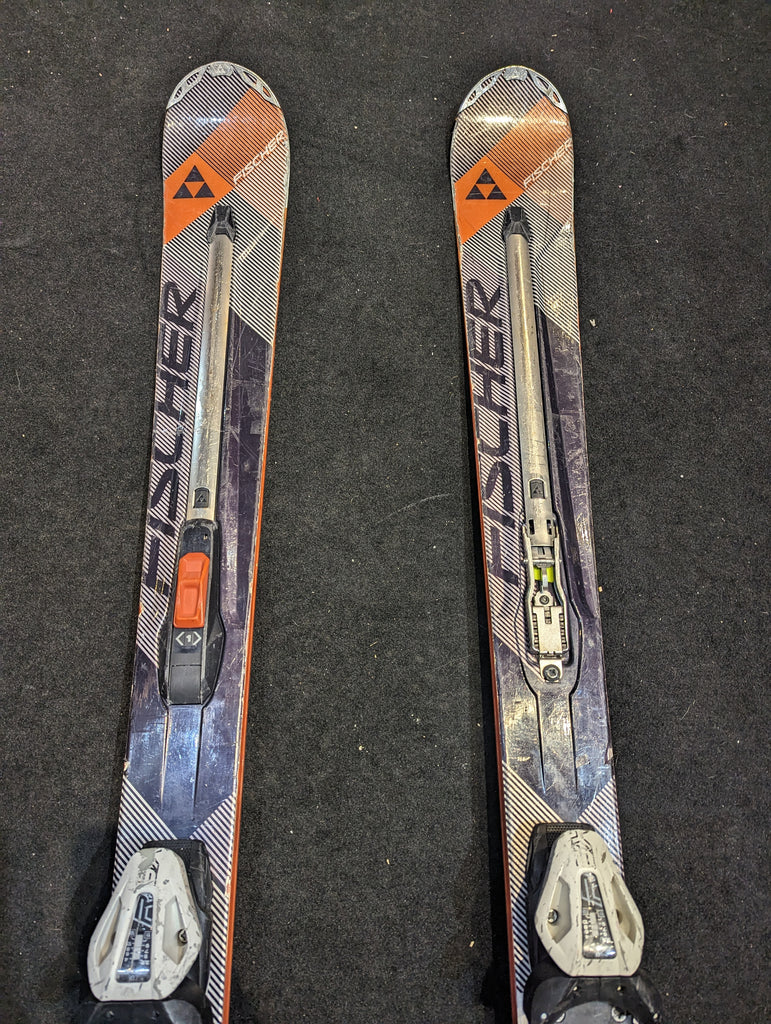 Fischer Hybrid 8.5 175cm Skis w/ Fischer Bindings, All Mountain, OLDER BINDINGS