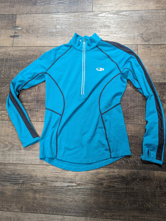 Icebreaker GT lightweight 1/4 zip Shirt merino wool women extra small