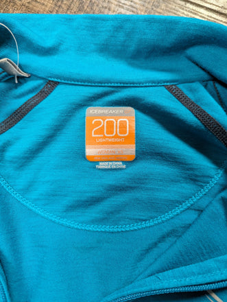Icebreaker GT lightweight 1/4 zip Shirt merino wool women extra small