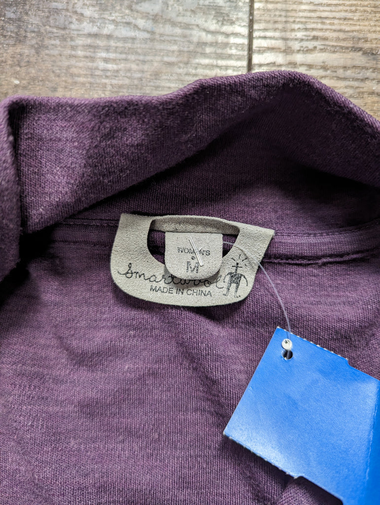 Smartwool lightweight 1/4 zip Shirt merino wool women medium