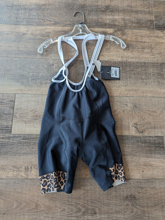 Sugoi Evolution PRT Bib Shorts, Womens, Size M, Black Leopard