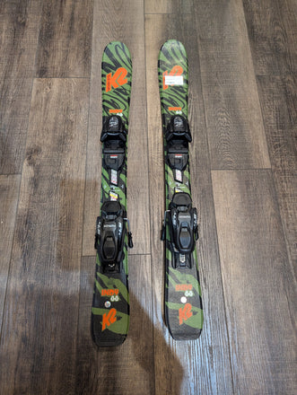 K2 Indy Kid's Skis with Marker Gripwalk 4.5 Bindings, New