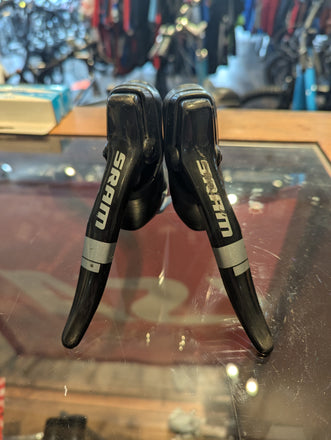 Sram Red DoubleTap Road Bike Shifter Brake Levers, Cable Brakes, 2x10, Carbon (2)