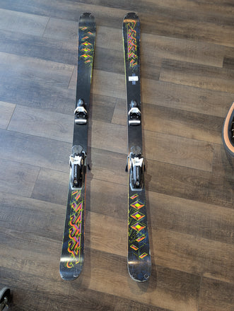 K2 Extreme (Public Enemy) Twintip All Mountain Skis, 170cm, Dynastar Bindings