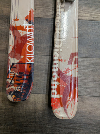 Black Diamond Kilowatt Backcountry Ski Set Up, 175cm, Marker Duke Frame Bindings