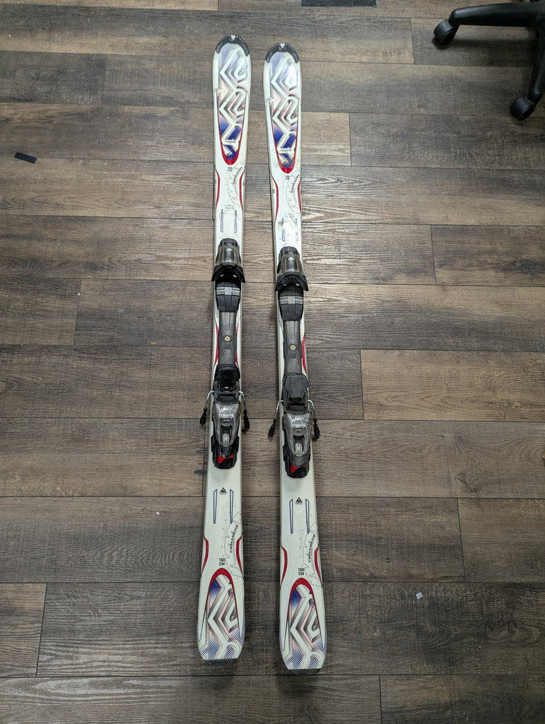 K2 Comanche All Mountain Rocker Skis, 160cm, Older Marker Bindings