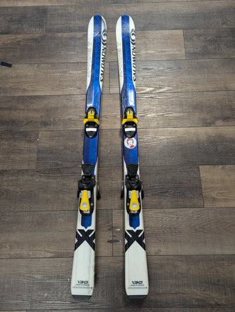 Salomon X Wing T All Mountain Kids Skis, 130cm, Older Salomon Bindings