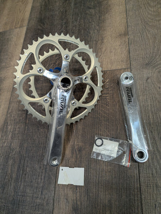 Sram Rival Road Bike Double Crankset, 110bcd, 175mm, GXP, Silver