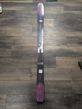 Dynafit Free Ski W 97 Touring Skis, Women, 163cm, FLATS/NO BINDINGS, Beet Red/Black RTL $700