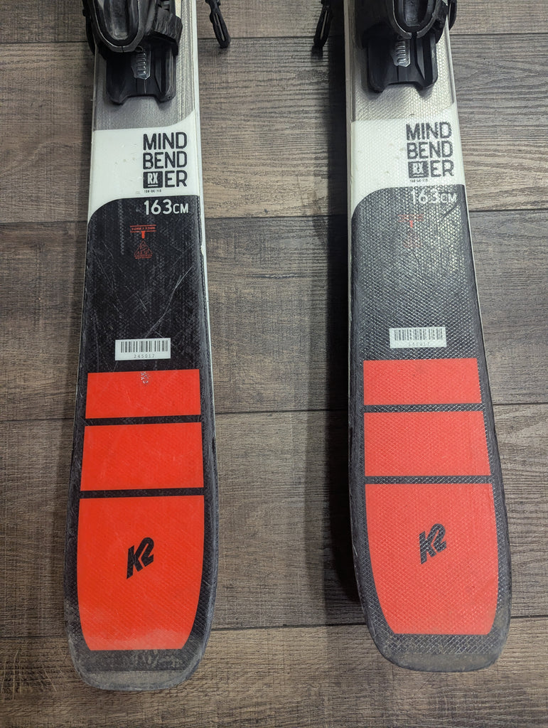 K2 Mindbender RX 85 all mountain rocker skis, Grip Walk bindings, 163c – The Extra Mile Outdoor Gear & Bike