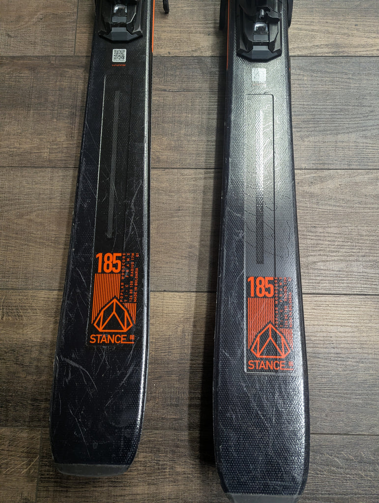 salomon 80 skis Salomon Stance 80 all mountain rocker skis with bindings, 185cm, Grip – The Extra Mile Outdoor Gear & Bike