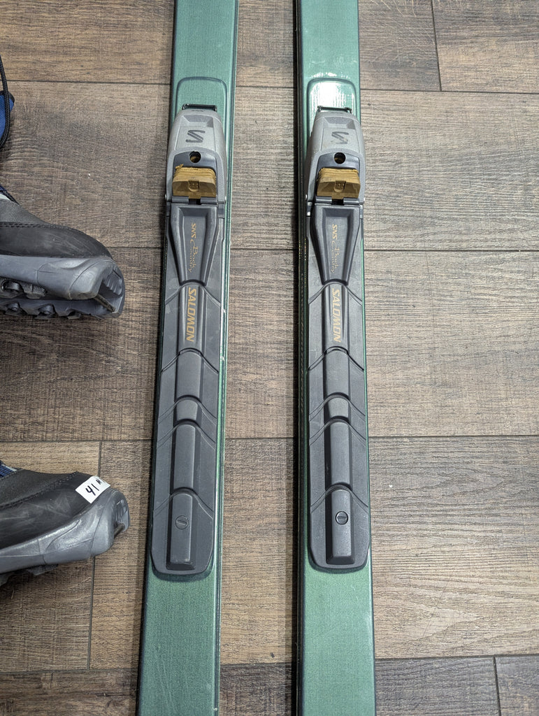 fischer vs salomon skis Fischer BCX ReBound 179cm Backcountry XC Skis w/ Matching boots men 41 – The Extra Mile Outdoor Gear & Bike