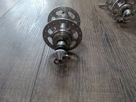 Vintage Campagnolo Record Road Bike Rim Brake Hubset, Freewheel 120mm/100mm (2)