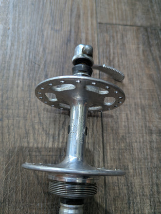 Vintage Campagnolo Record Road Bike Rim Brake Hubset, Freewheel 120mm/100mm (3)