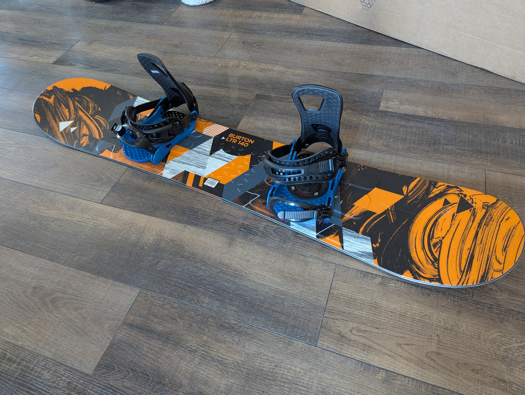 Burton LTR Snowboard w/ Bindings, 140cm – The Extra Mile Outdoor Gear & Bike Burton LTR Snowboard w/ Bindings, 140cm – The Extra Mile Outdoor Gear & Bike