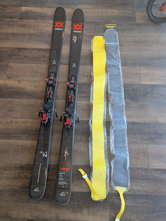 Volkl Blaze 94 Backcountry Ski Set Up, 179cm, Marker Kingpin 13 Bindings, Pomoca Skins