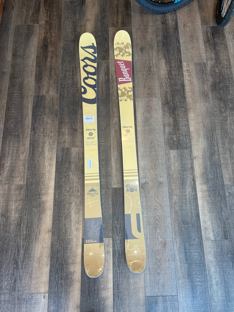 Liberty Helix 98 x Coors Banquet Freestyle Skis, 165cm, Twin Rocker