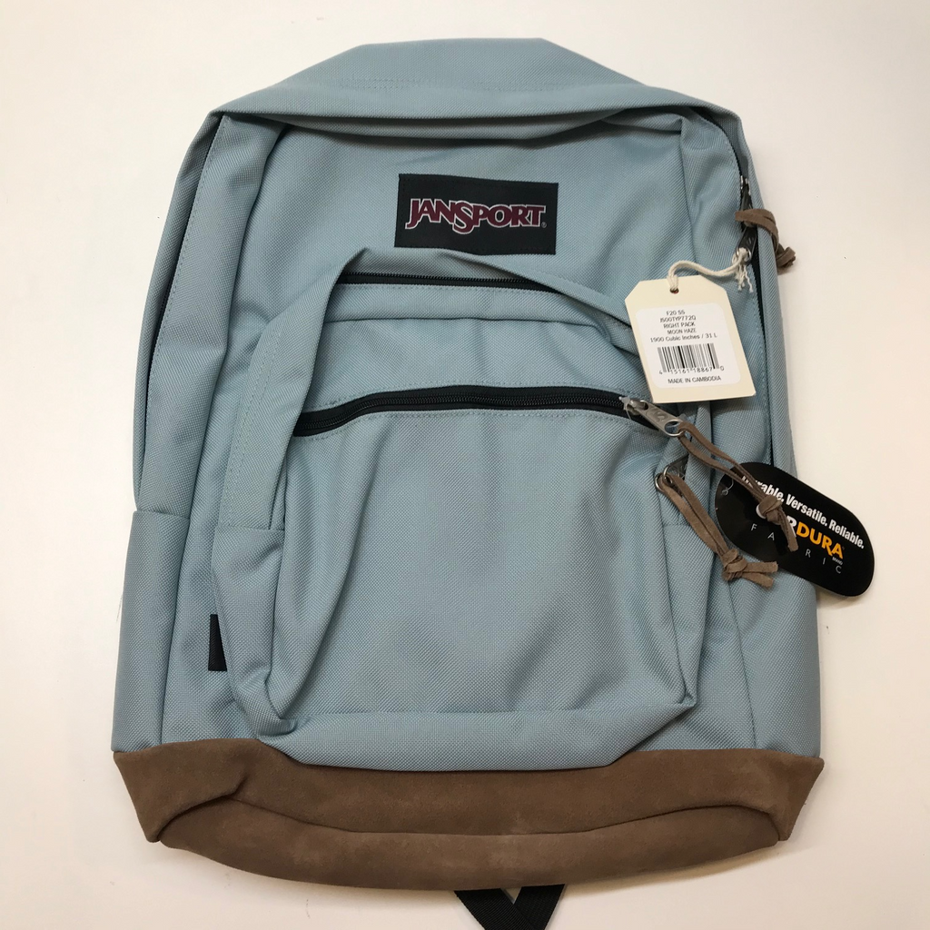 Jansport Right Pack Expressions Backpack book bag/day pack leather bottom