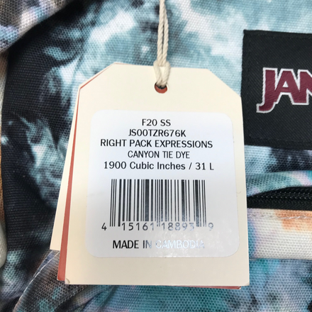 Jansport Right Pack Expressions Backpack book bag/day pack leather bottom