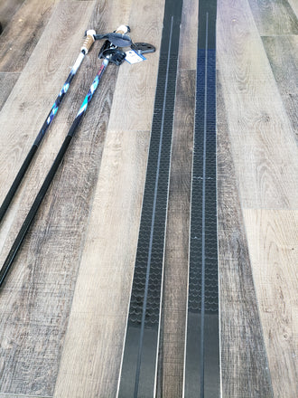 Whitewoods Whitetail NNN BC Cross Country Skis, Metal Edge, Waxless, Fishscales