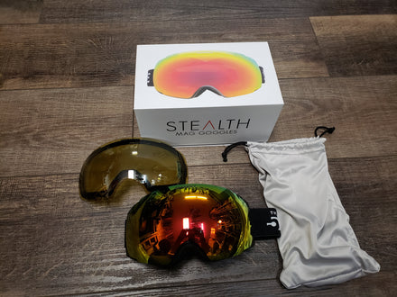 5th Element Stealth Mag 2 lens magnetic ski snowboard goggle