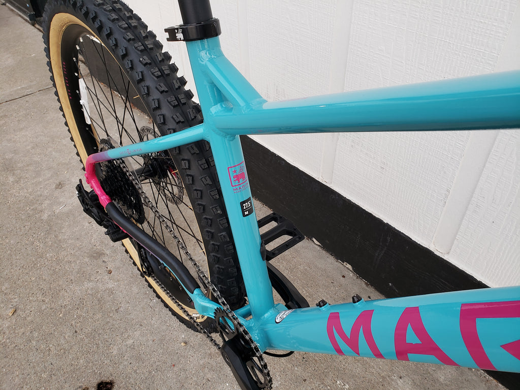Marin San Quentin 1 Hardtail Mountain Bike, Blue/Pink