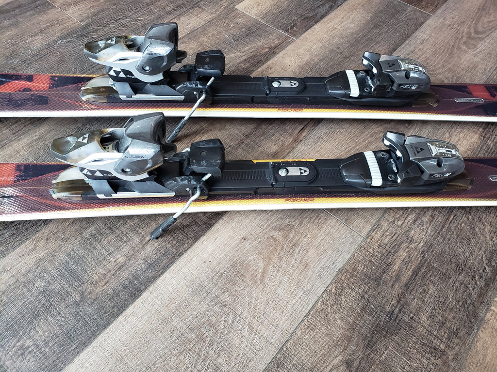 Fischer Cold Heat Skis, 176cm with Fischer FSX12 Bindings, Good used condition