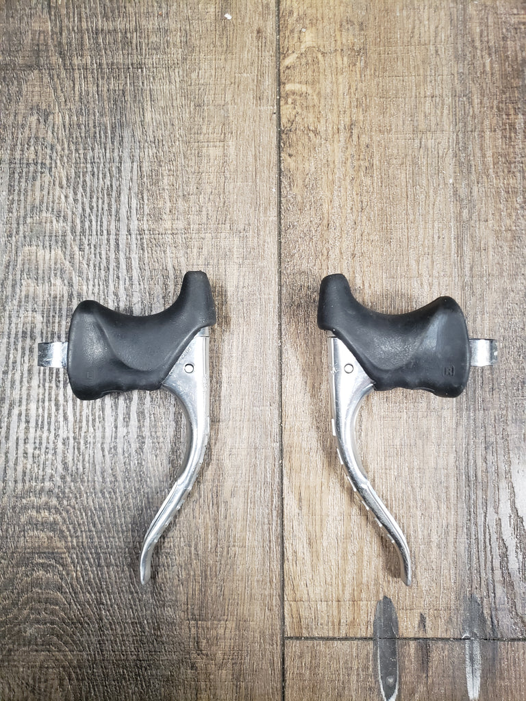 Vintage slotted Shimano Dura-Ace Brake Levers dia compe hoods