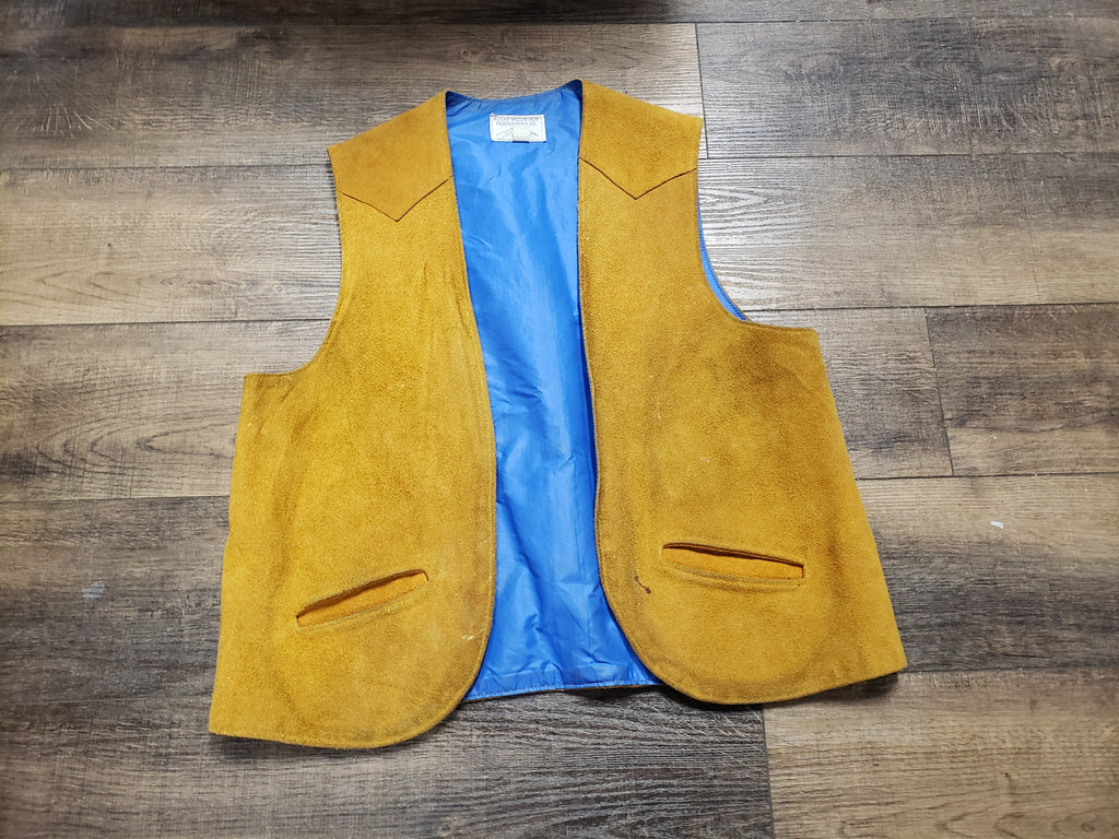 Vintage Rocky Mountain Featherbed Co suede leather vest XL – The
