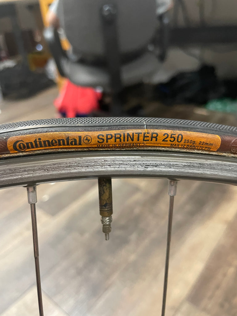 Vintage Mavic Paris Roubaix SSC Tubular Wheelset With Campagnolo Hubs