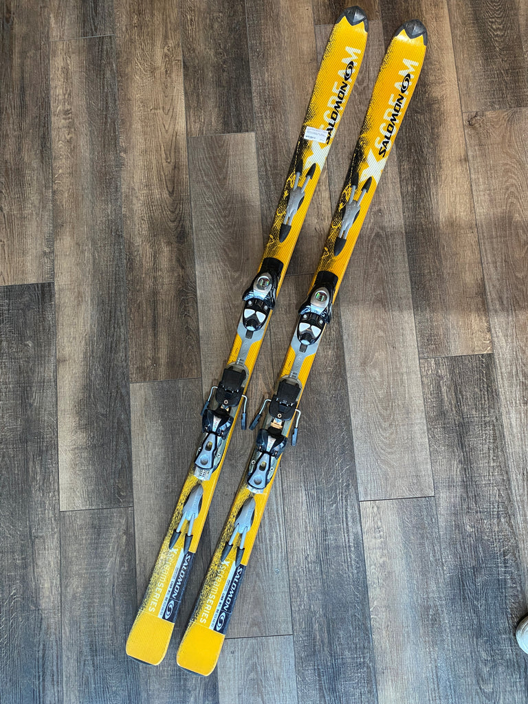 Salomon X Scream Skis, 169cm with Salomon Bindings, Good used condition