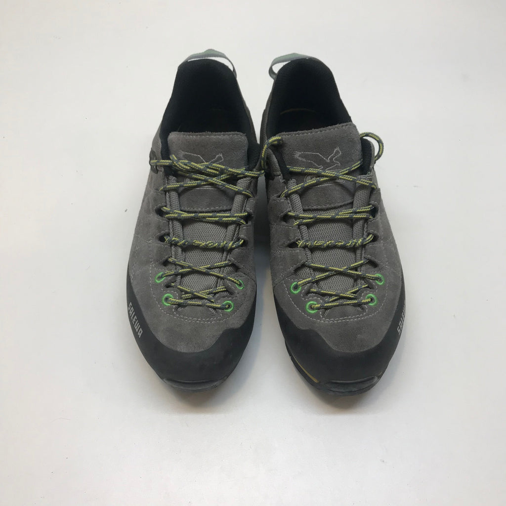 Salewa MS MTN Trainer Trail Shoes with vibram soles US 8 suede smoke/acid lemon